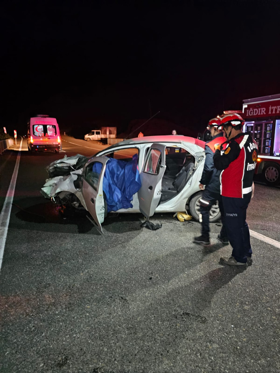 Iğdır’da Feci Kaza 1 Ölü 2 Yaralı